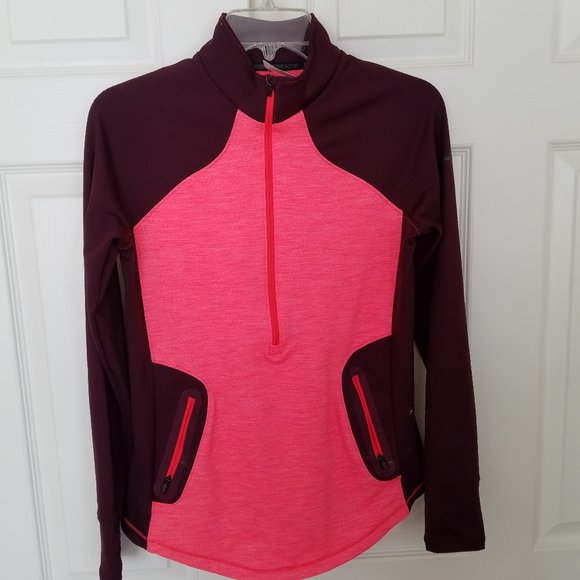 Under Armour ColdGear Reactor Woman's M 1/4 zip Running Top EUC - Picture 1 of 4
